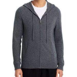 Bloomingdale's Gray Zip Up Sweater